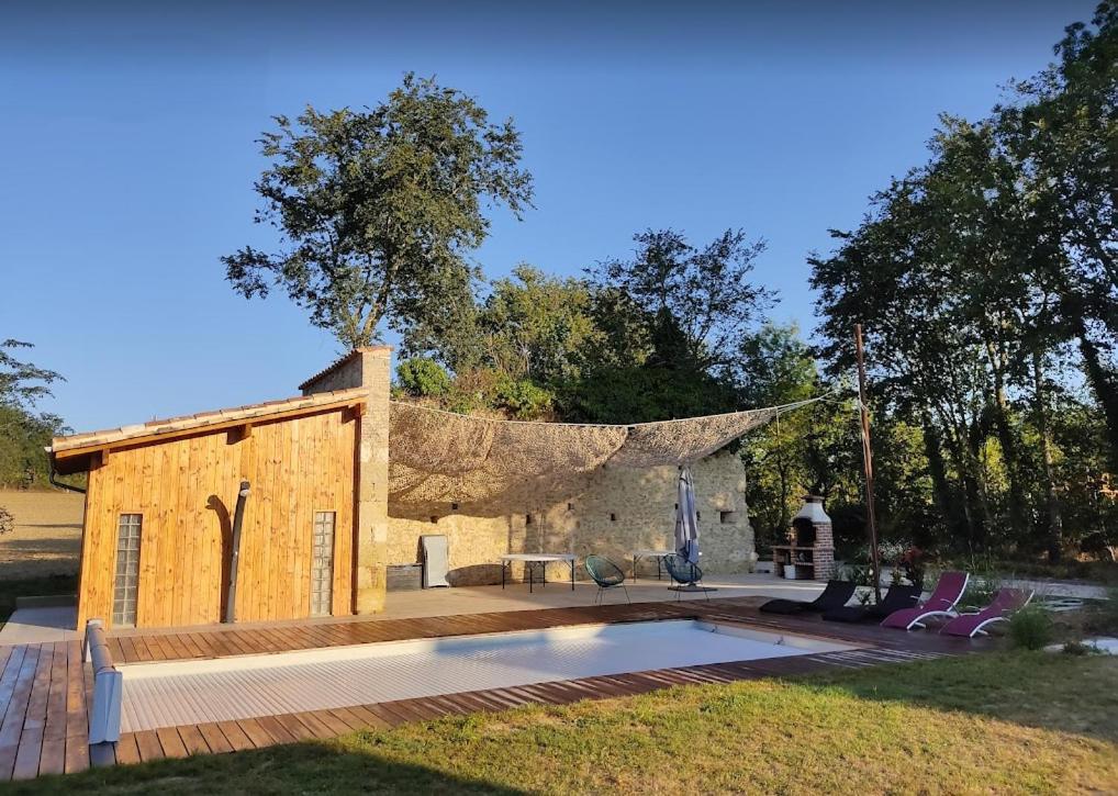 Gite Campagne Famille 15 Pers Piscine Chauffee Jeux Enfants Petanque Saint-Sauvy Ngoại thất bức ảnh