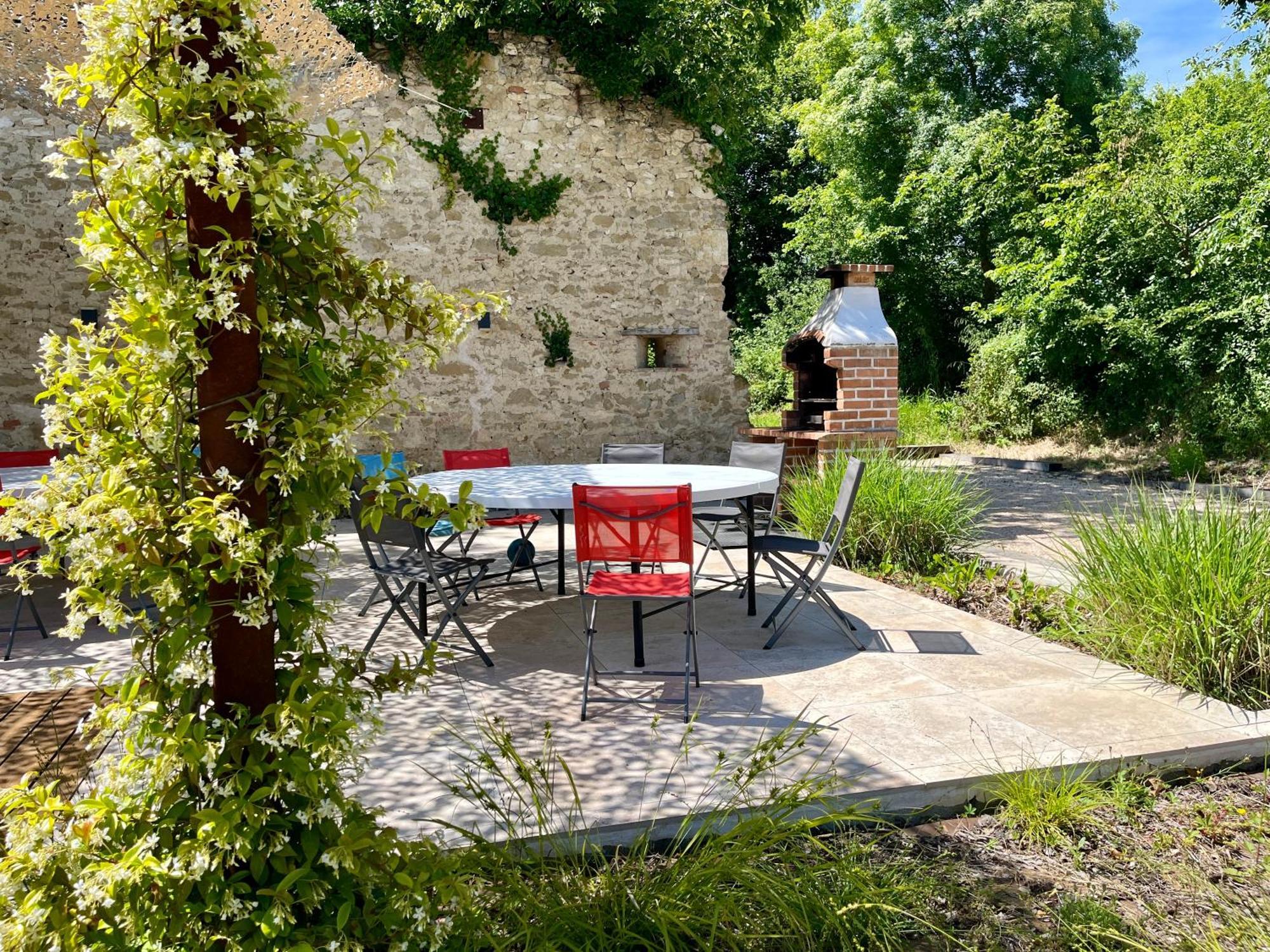 Gite Campagne Famille 15 Pers Piscine Chauffee Jeux Enfants Petanque Saint-Sauvy Ngoại thất bức ảnh