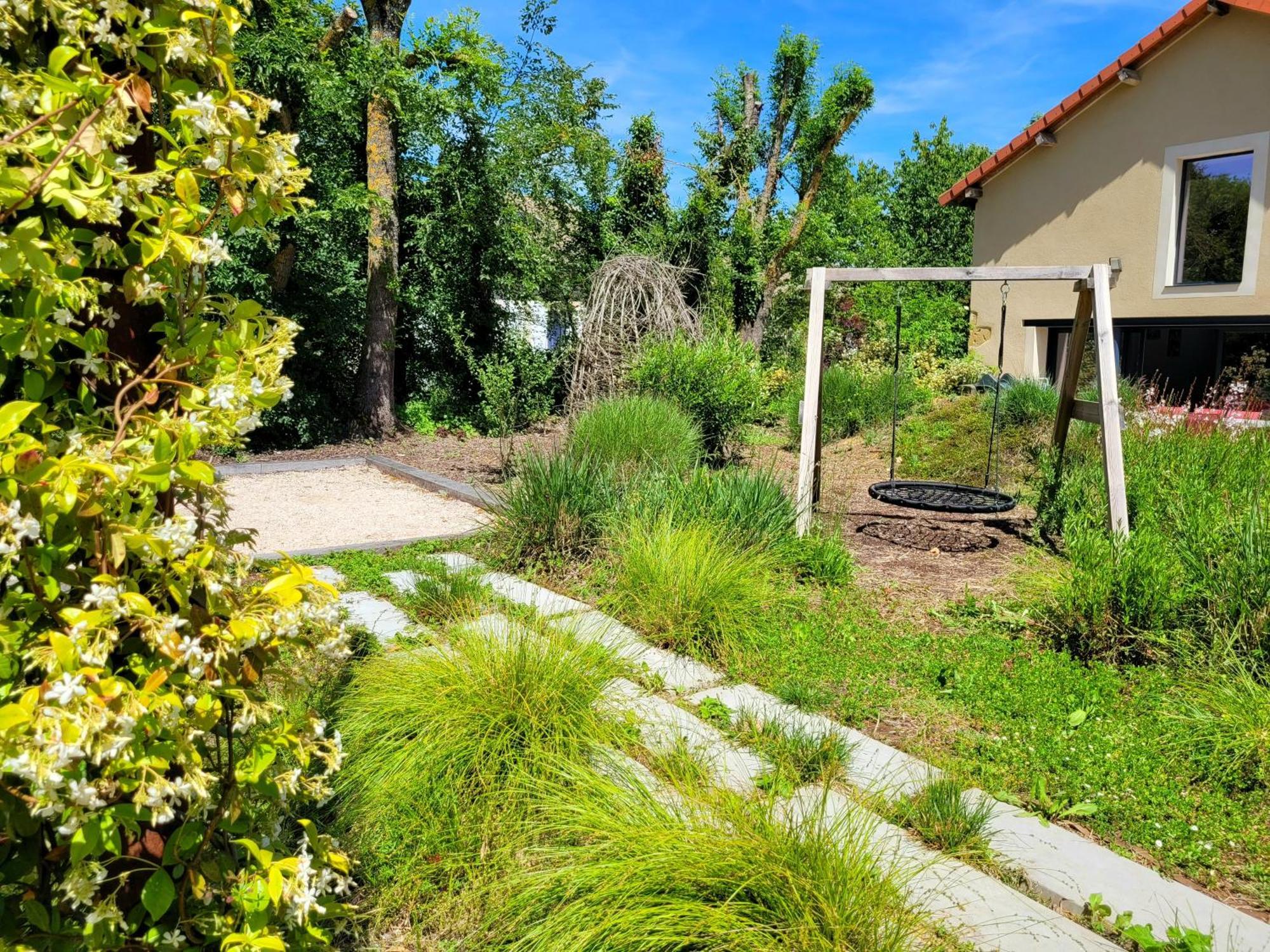 Gite Campagne Famille 15 Pers Piscine Chauffee Jeux Enfants Petanque Saint-Sauvy Ngoại thất bức ảnh