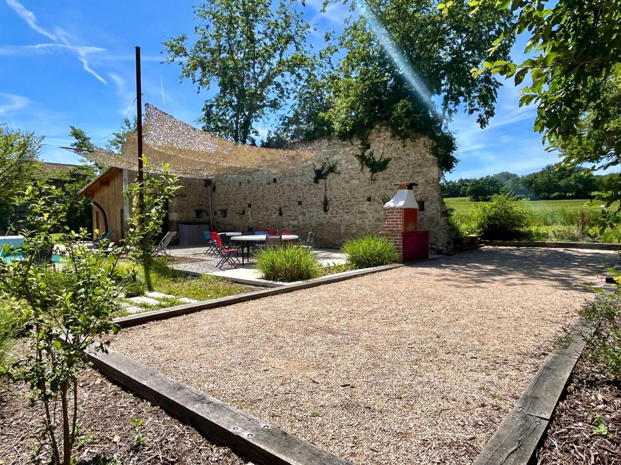 Gite Campagne Famille 15 Pers Piscine Chauffee Jeux Enfants Petanque Saint-Sauvy Ngoại thất bức ảnh