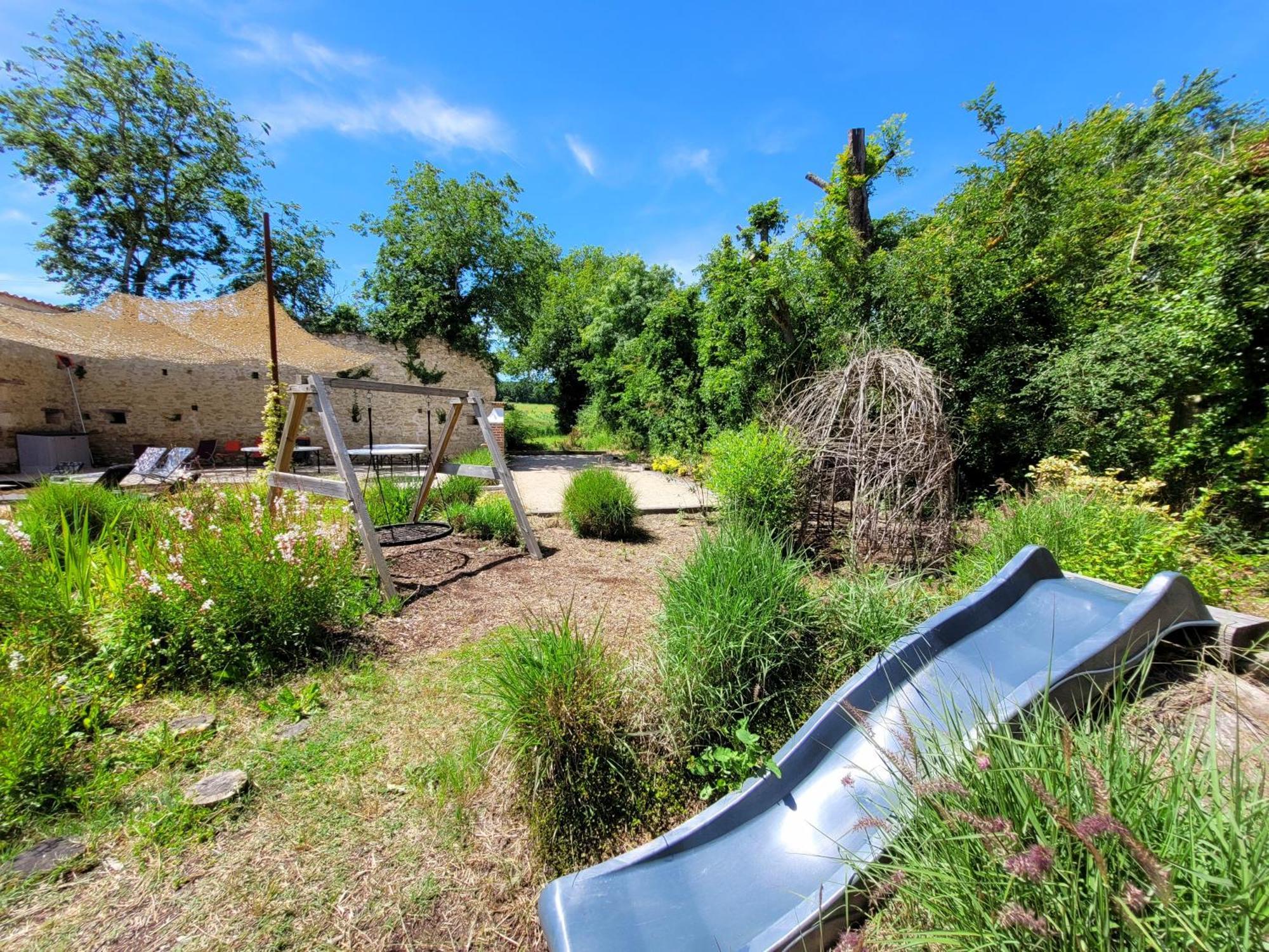 Gite Campagne Famille 15 Pers Piscine Chauffee Jeux Enfants Petanque Saint-Sauvy Ngoại thất bức ảnh