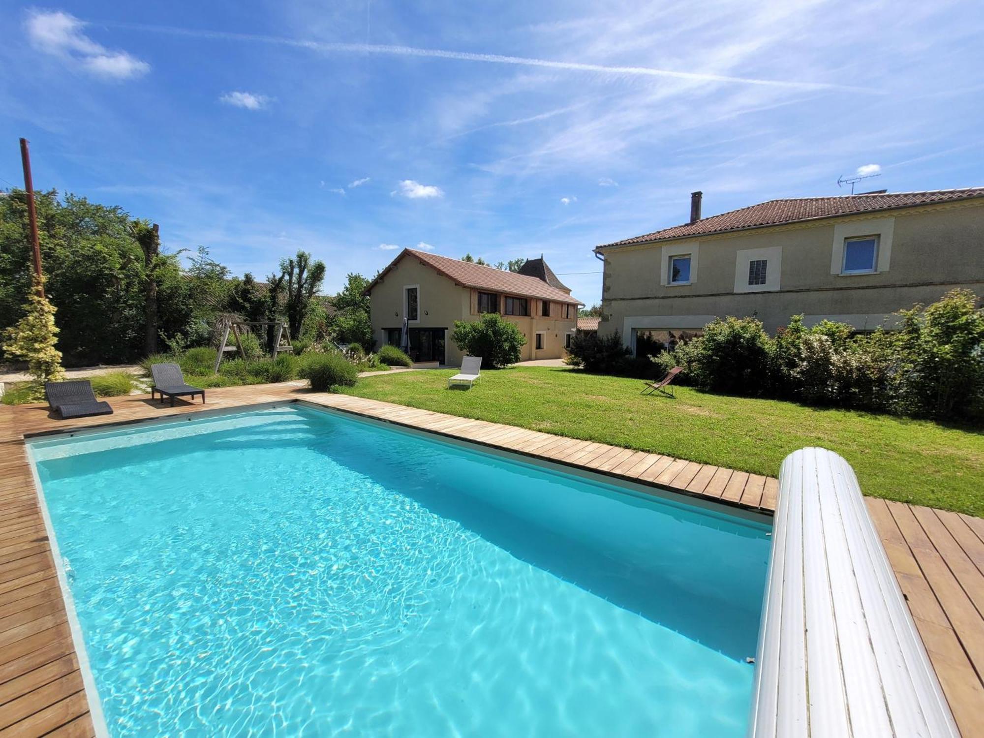 Gite Campagne Famille 15 Pers Piscine Chauffee Jeux Enfants Petanque Saint-Sauvy Ngoại thất bức ảnh